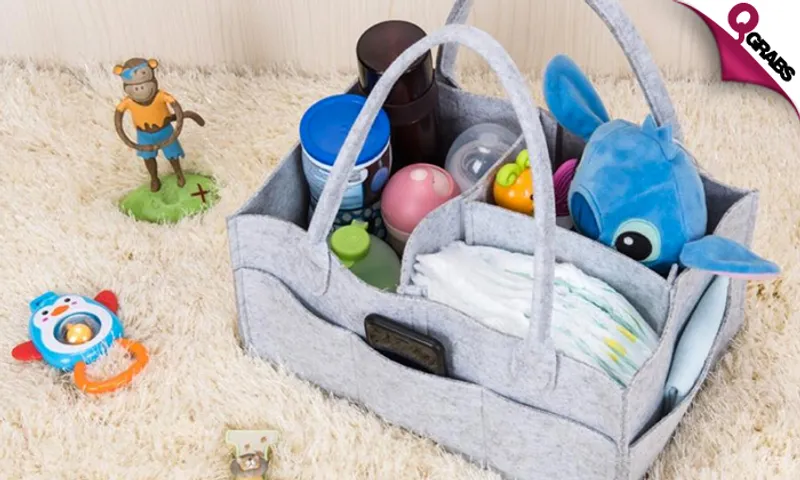 Foldable Caddy Diaper Organizer!